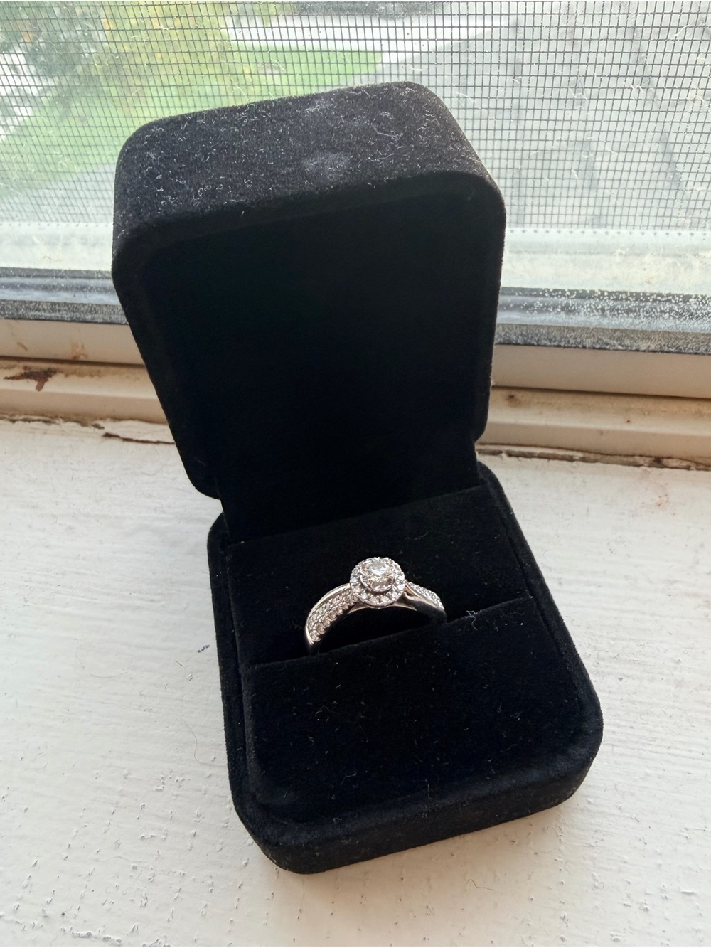 Zales Halo Diamond Engagement Ring - Women Jewelry